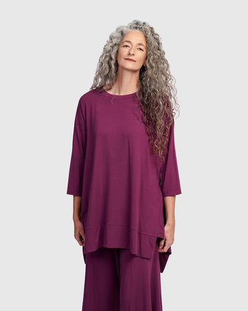 alembika-essential-trapeze-top-sangria-oversize-tunika-jersey image 6