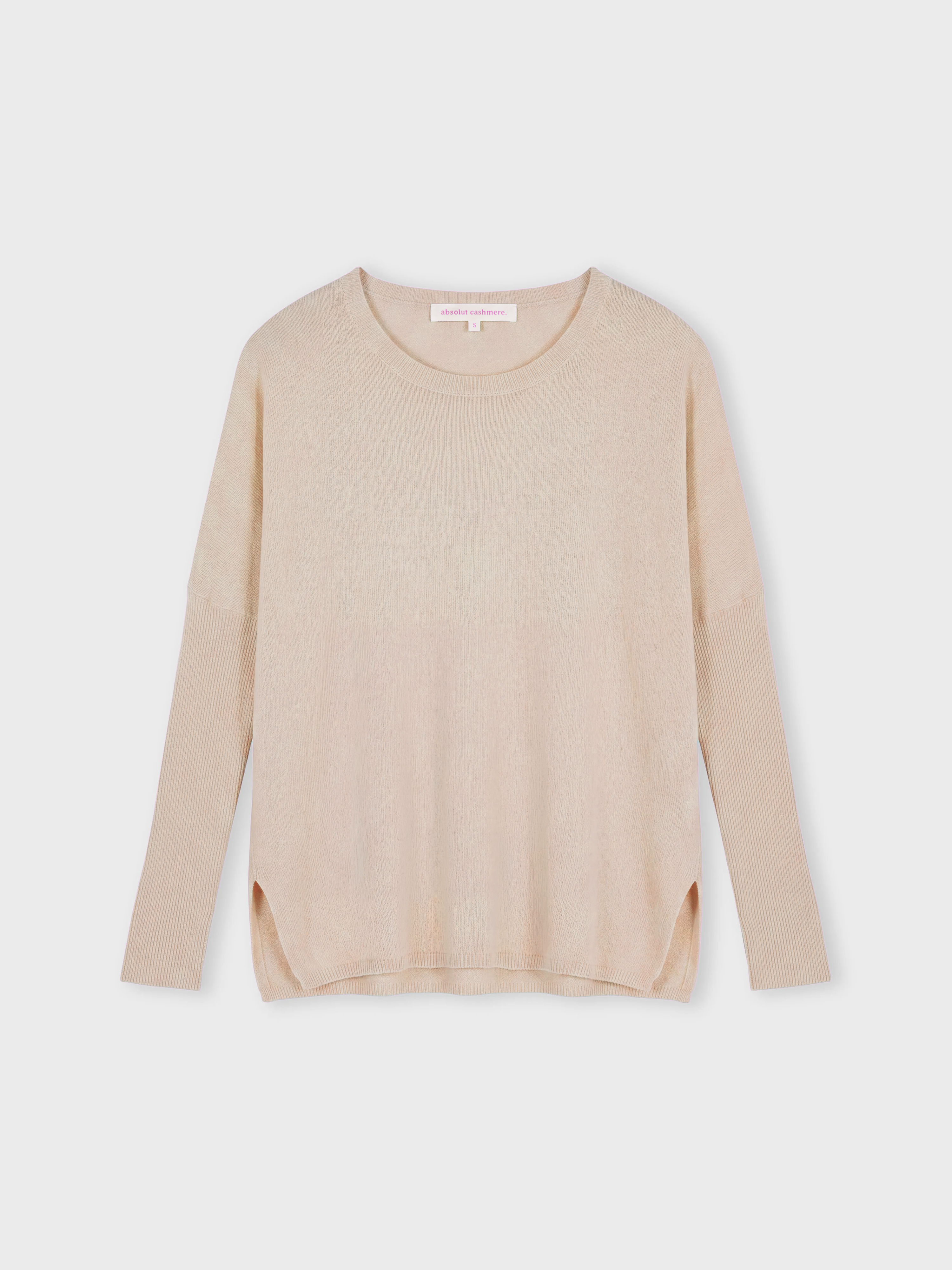 absolut-astrid-damen-kaschmir-poncho-pullover-rundhals-braun image 1