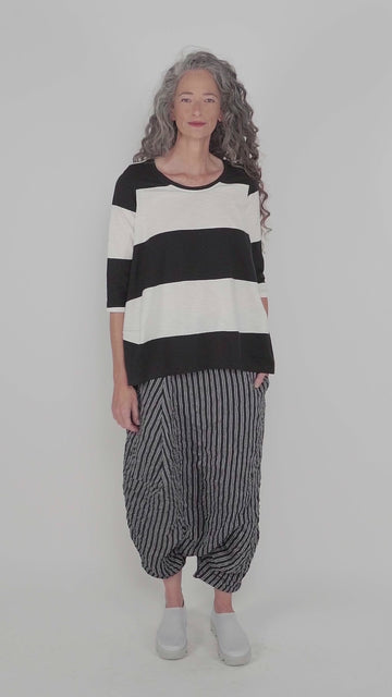 alembika-urban-barri-stripe-cocoon-top-wei-schwarz-damen-top image 6