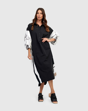 alembika-urban-aarhus-kleid-mix-midi-blusenkleid-aus-baumwolle image 3