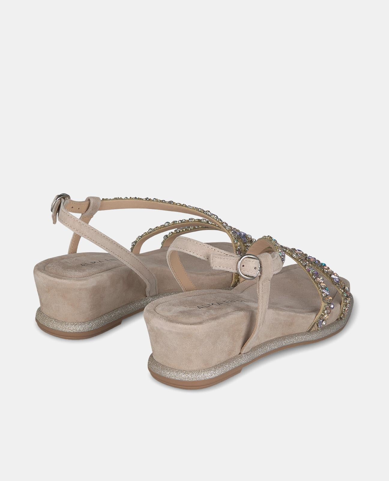 alma-en-pena-half-wedge-keilsandalette-vison-strass-5-cm image 3