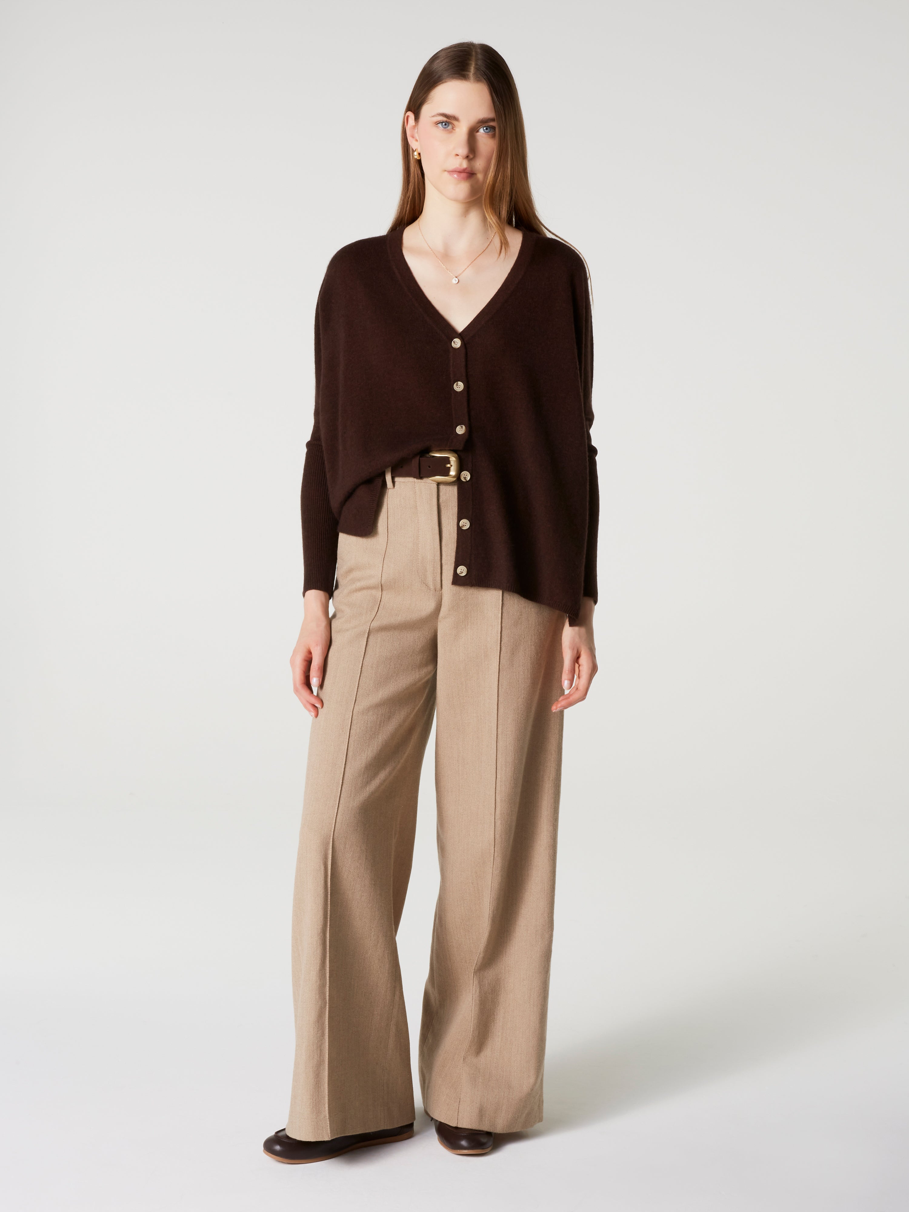 absolut-alison-poncho-cardigan-damen-aus-100-kaschmir-braun image 2