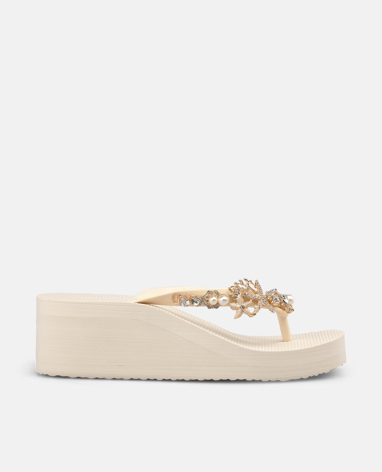 alma-en-pena-beach-sandal-plateau-zehentrenner-wei-mit-strass-5-5-cm image 1