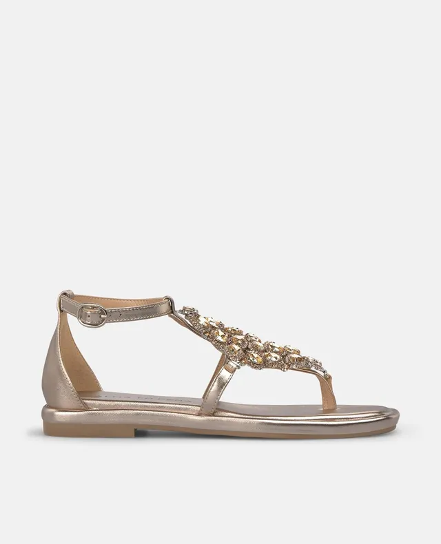 alma-en-pena-sandaletten-bronze-strass-rund-1-cm image 1