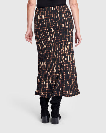 alembika-glyph-pencil-skirt-damen-maxirock-matrix-jersey image 4