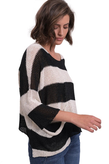 alembika-luxe-pocket-hem-pullover-cream-black image 4