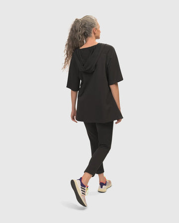 alembika-inhale-hooded-hi-lo-tunika-top-solid-black image 7