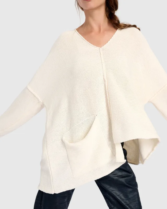 alembika-bliss-slouchy-pullover-creme image 1