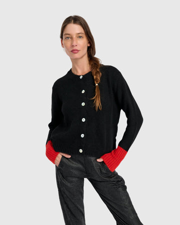alembika-blackbird-cardigan-schwarz-vermillion image 6