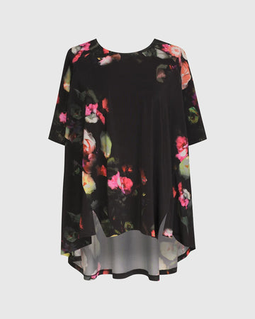 alembika-drinks-on-me-trapeze-top-floral-schwarz image 7