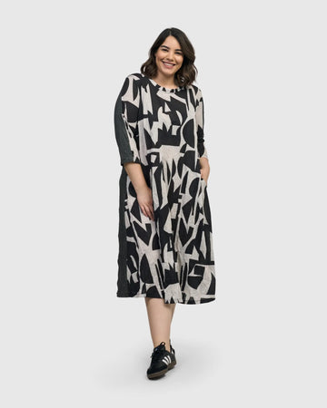 alembika-radio-midi-kleid-mono image 3