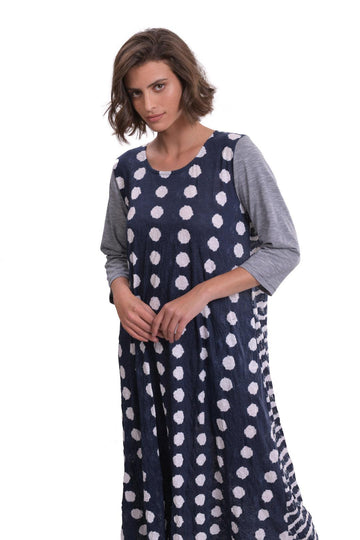 alembika-duet-crinkle-maxikleid-navy image 5