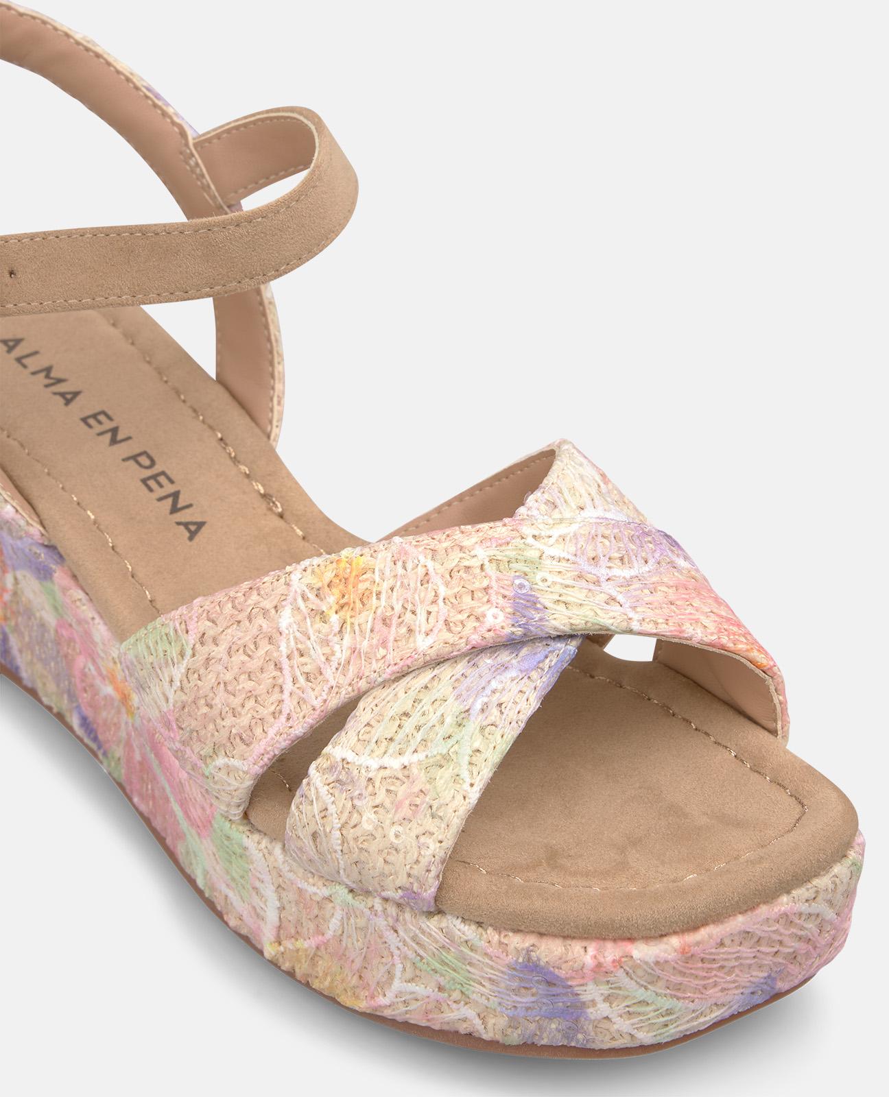 alma-en-pena-multicolor-keil-sandalen-mit-vorderriemen-esparto-wedges image 4