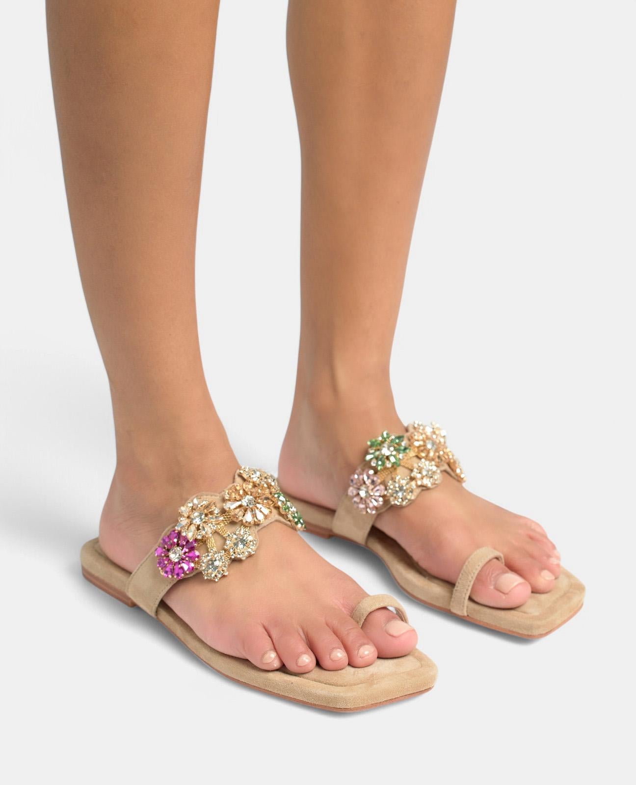 alma-en-pena-toe-sandal-ornament-flachsandale-strass-arena-1-cm image 4