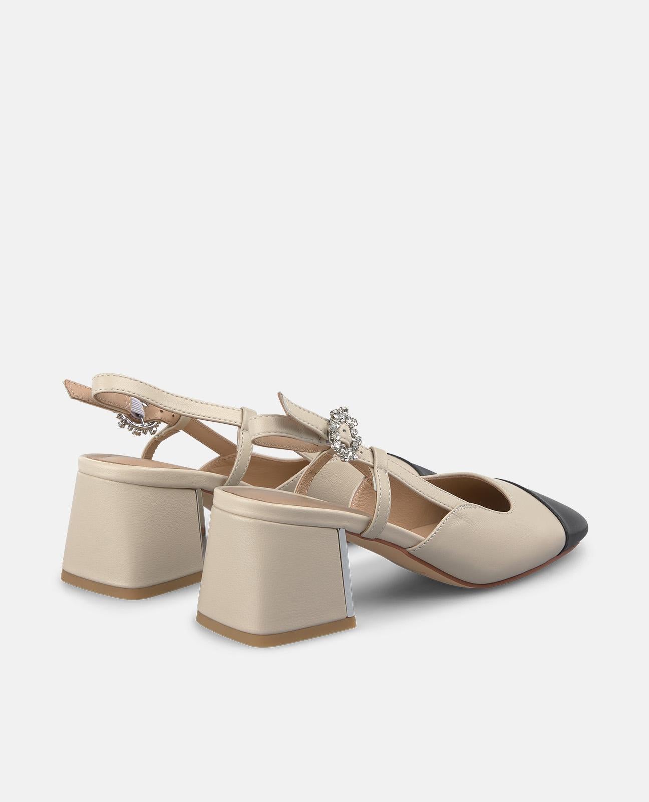 alma-en-pena-alfa-62899-slipper-pump-wei-kontrastkappe-6-cm-schnalle image 3