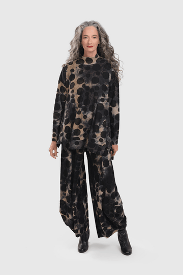 alembika-echo-punto-hose-coffee-jacquard-strickhose image 4