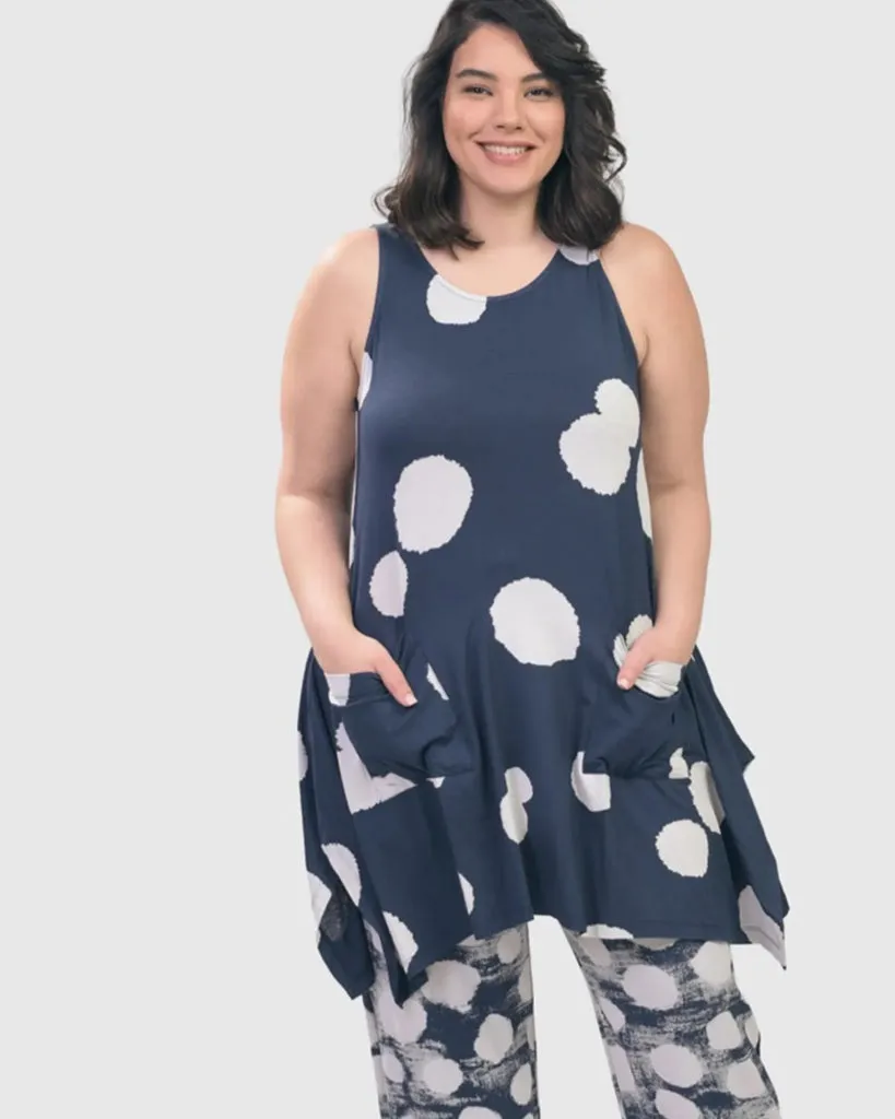 alembika-trapeze-tank-tunika-navy-mit-taschen image 1