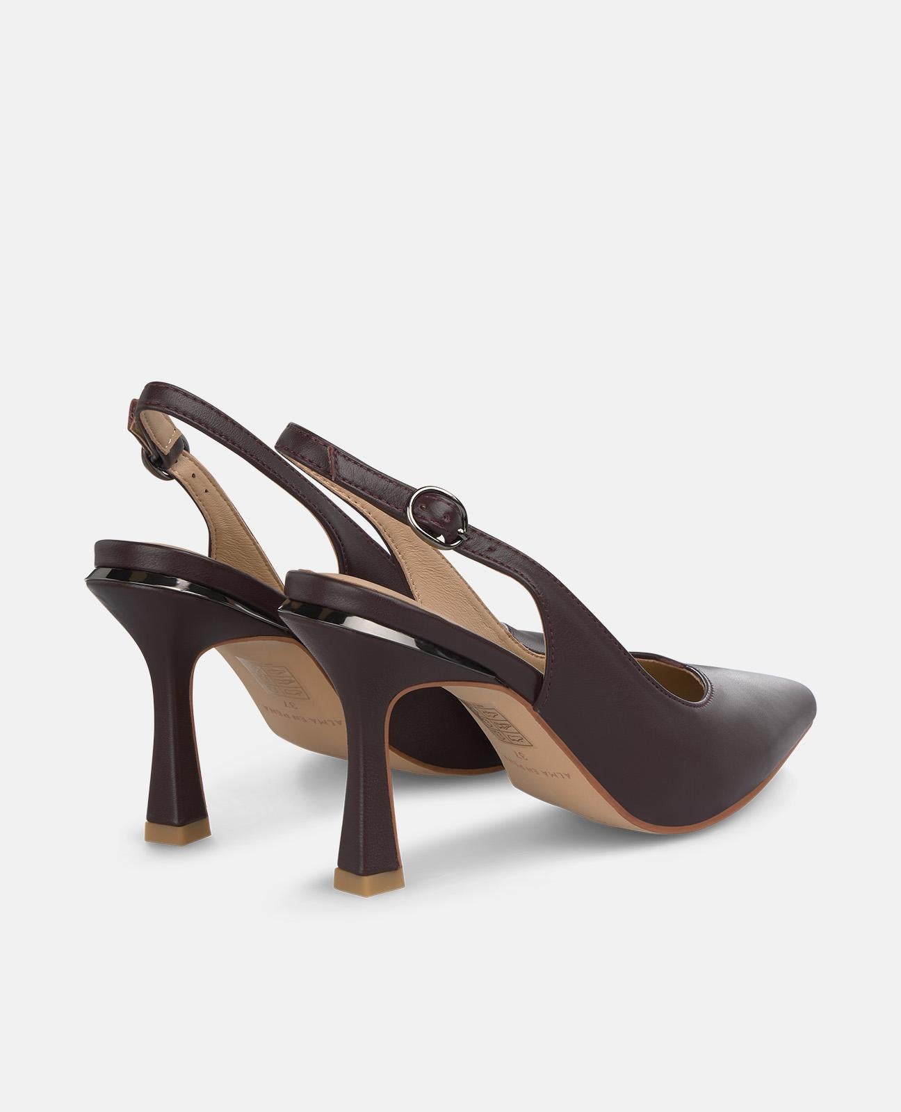 alma-en-pena-pumps-spitzzehe-mit-schnalle-bordeaux-9-cm image 3