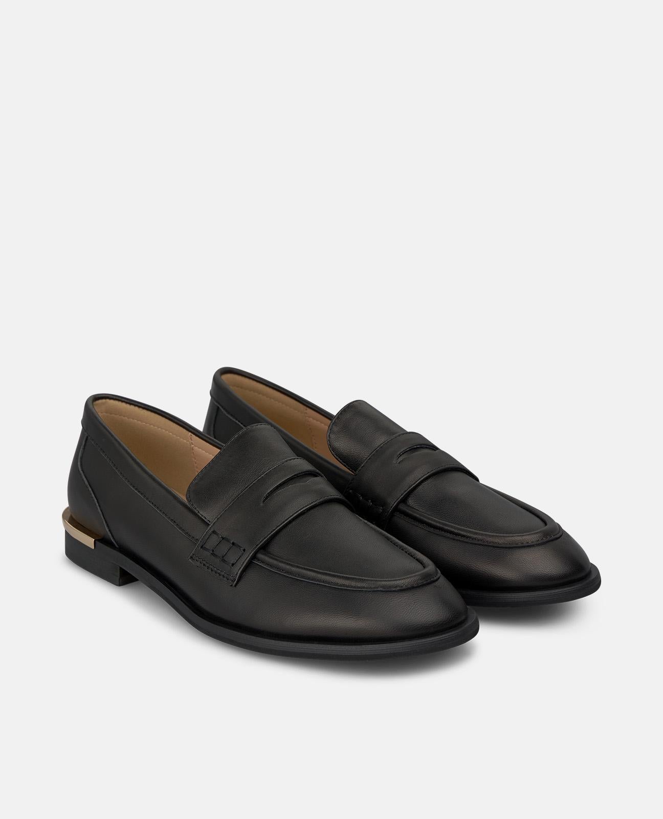 alma-en-pena-nappa-leder-loafer-schwarz-mit-maske-slipper-2-cm image 2