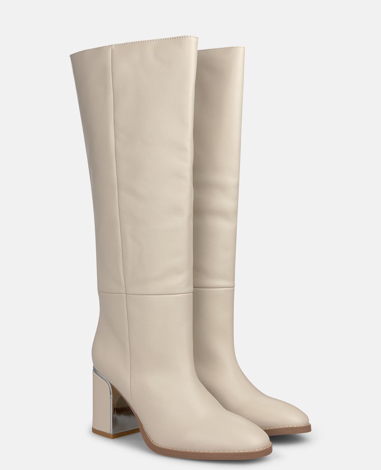 alma-en-pena-nappa-lederstiefel-wei-8-cm-blockabsatz image 2