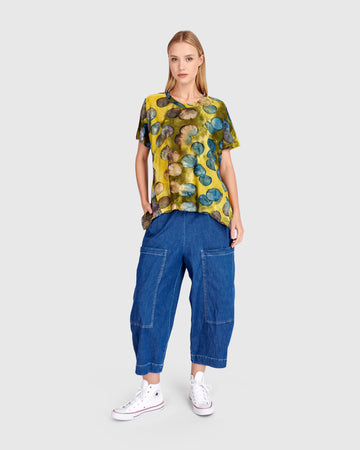 alembika-wild-winds-flounce-tee-gold-ocean-dots image 7