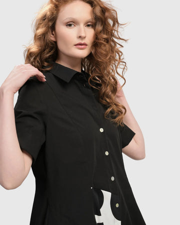 alembika-urban-lafayette-wonderful-shirtkleid-schwarz image 4
