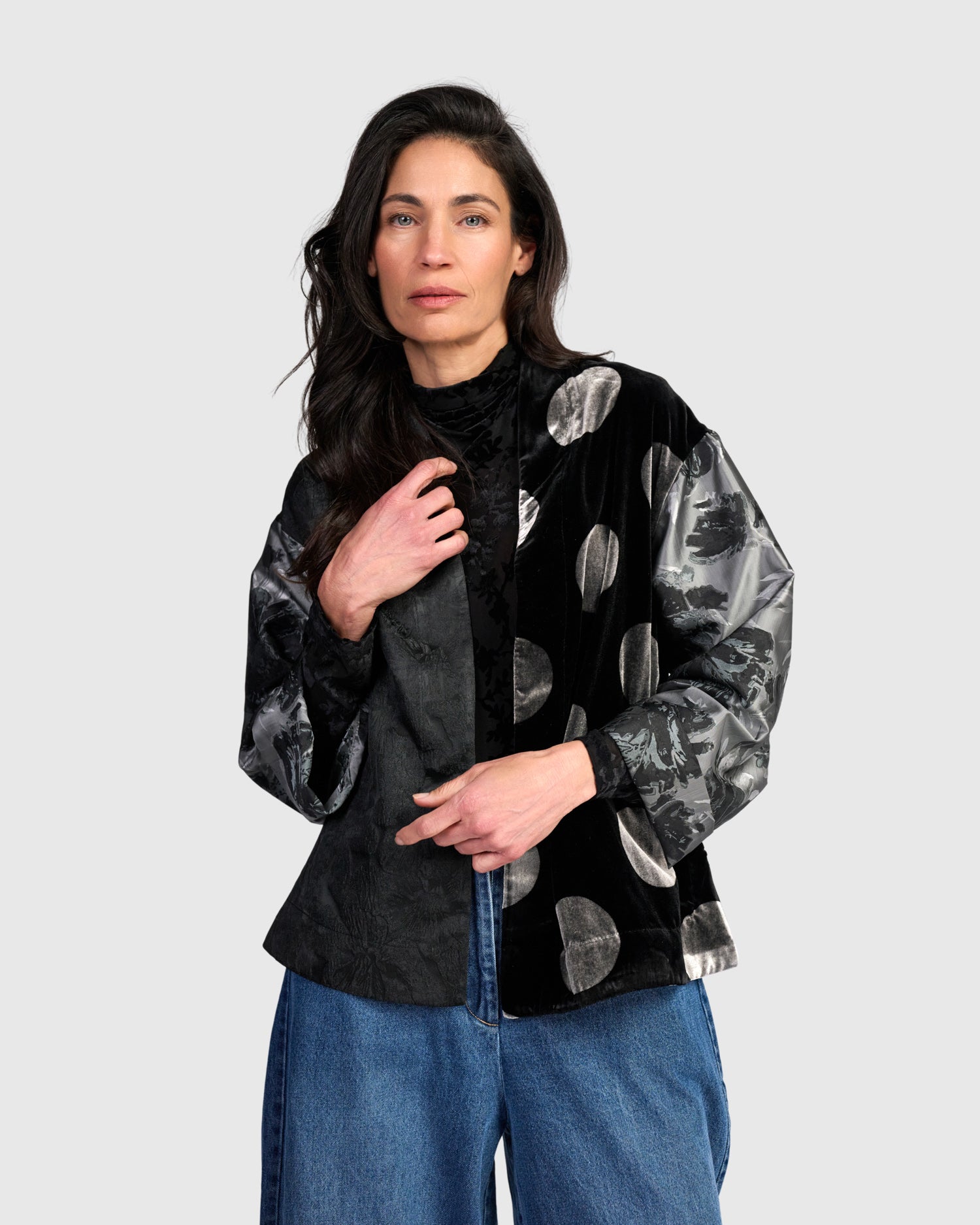 alembika-celeste-jacke-silver-mix-metallic image 2