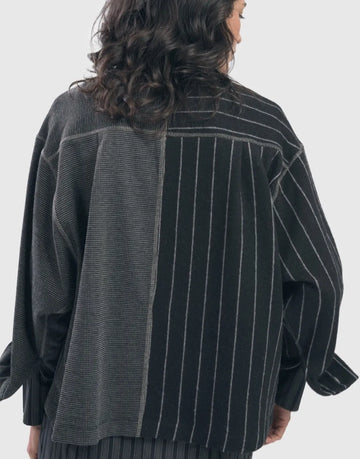 alembika-chalk-stripe-shirt-jacket-schwarz-hemdjacke image 8