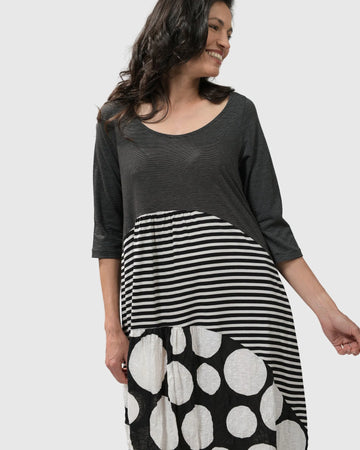 alembika-sd162m-sunday-hostess-maxi-kleid-mono image 2