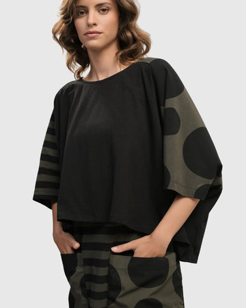 alembika-ut160k-urban-suntory-cropped-tee-khaki-top image 3