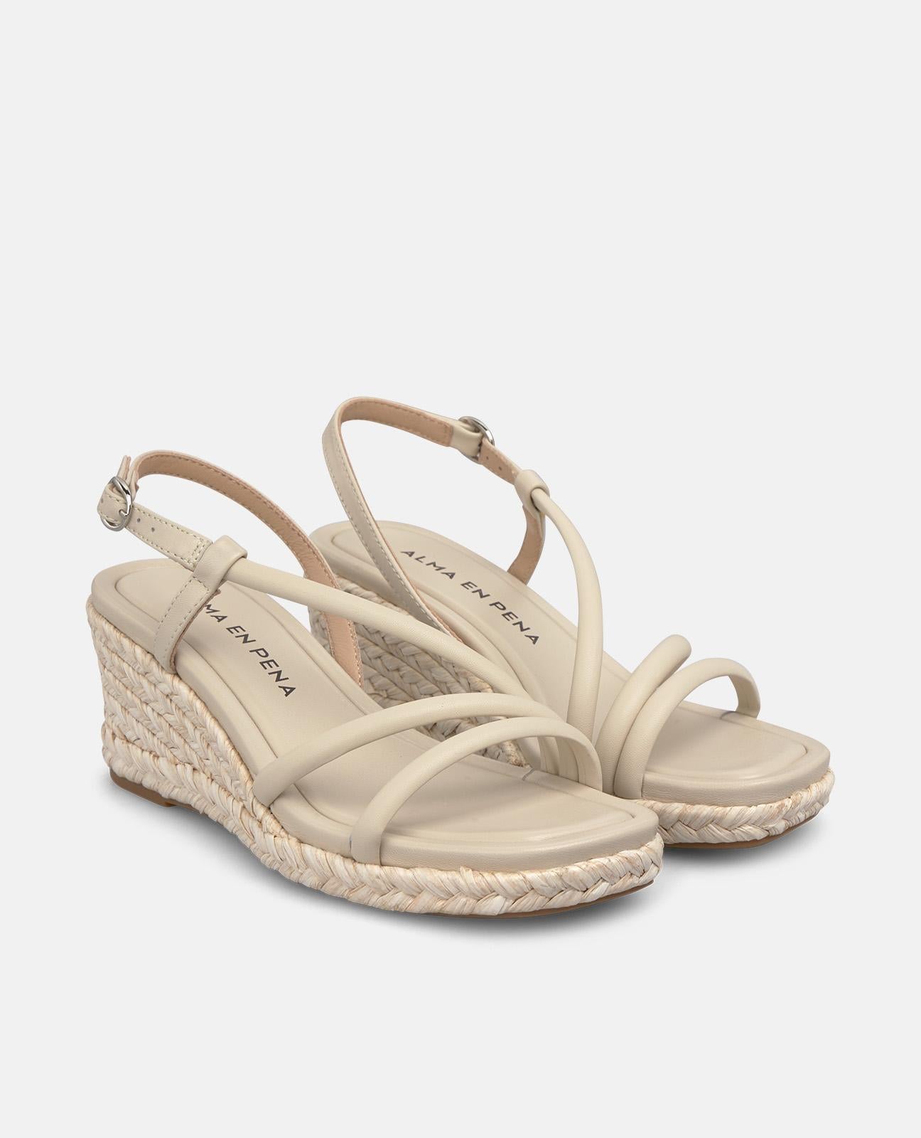 alma-en-pena-tubular-wedge-sandale-wei-nappa-espadrilles-mit-7-cm-mittelkeil image 2