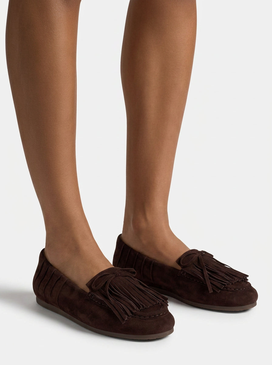 alma-en-pena-suede-loafer-mit-fransen-braun image 5