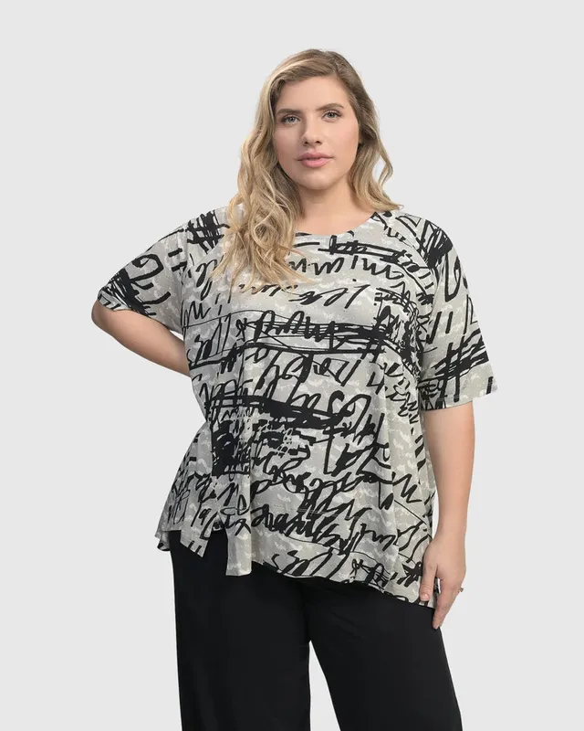 alembika-flirty-swing-t-shirt-script image 1