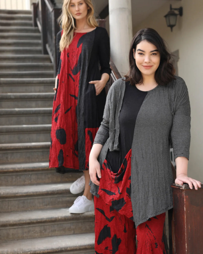 alembika-kia-crinkle-tunika-top-red image 1