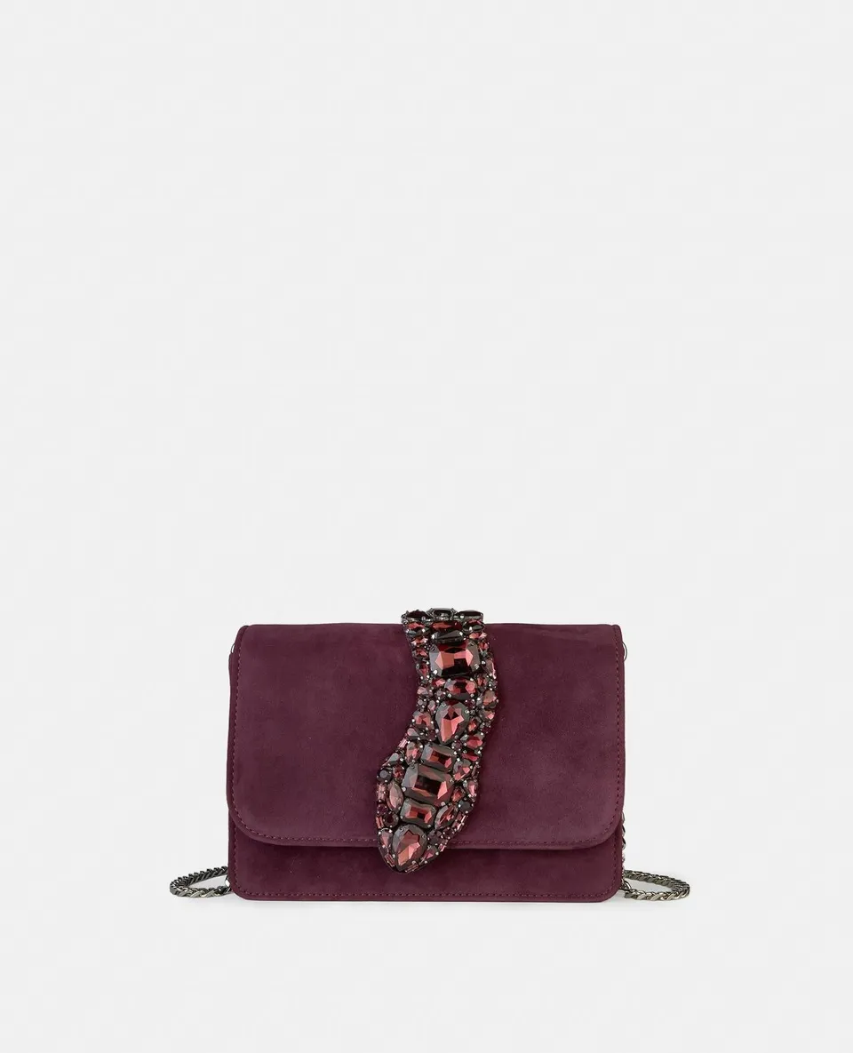 alma-en-pena-snake-klappen-schultertasche-bordeaux image 1