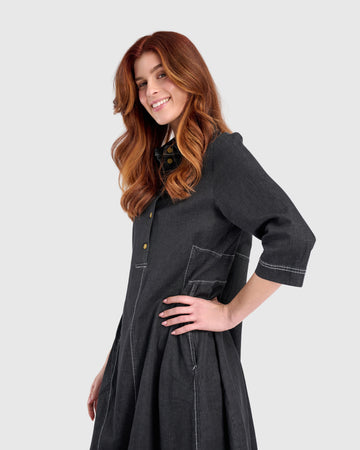alembika-harper-shirtdress-jet-denim-damen-blusenkleid-midi image 8