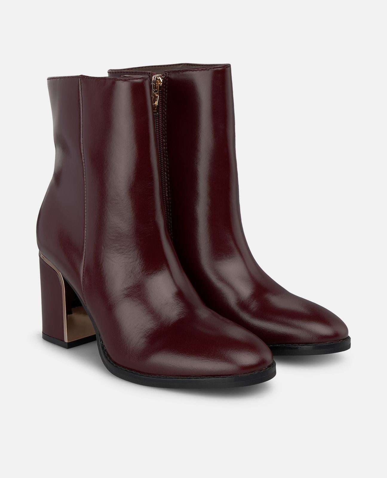 alma-en-pena-napa-stiefeletten-bordeaux-mit-rei-verschluss-8-cm image 2