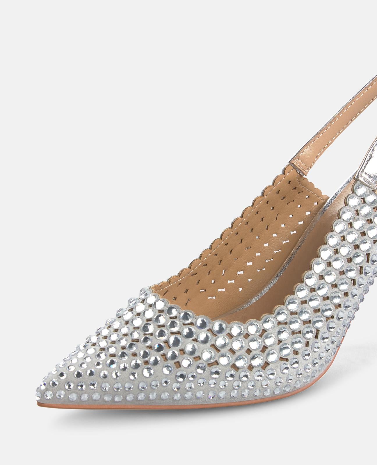 alma-en-pena-high-heel-stiletto-silber-mit-strassriemen-9-cm image 5