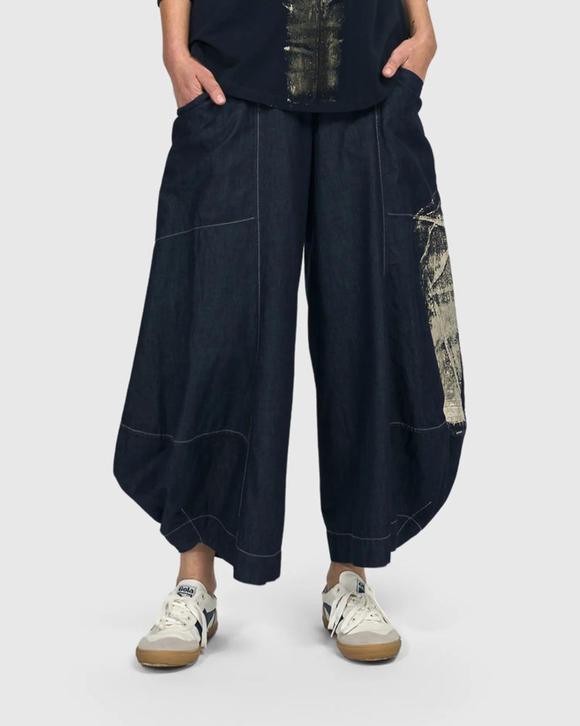 alembika-geneva-punto-pants-damen-hose-denim-baumwolle image 1