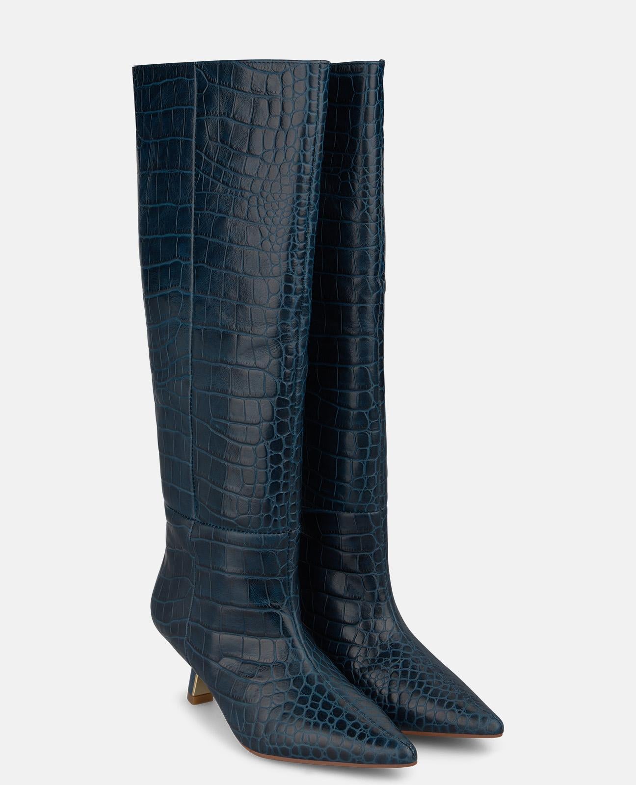 alma-en-pena-animal-print-lederstiefel-blau-5-5-cm image 2