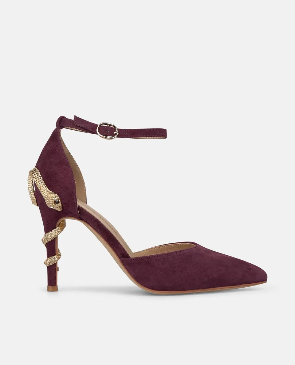 alma-en-pena-shoe-with-snake-heel-damen-pumps-bordeaux-10cm image 1