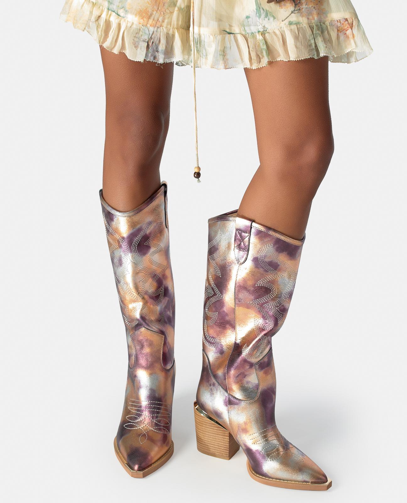 alma-en-pena-country-stiefel-lila-7-5-cm-hoher-schaft-38-cm image 5