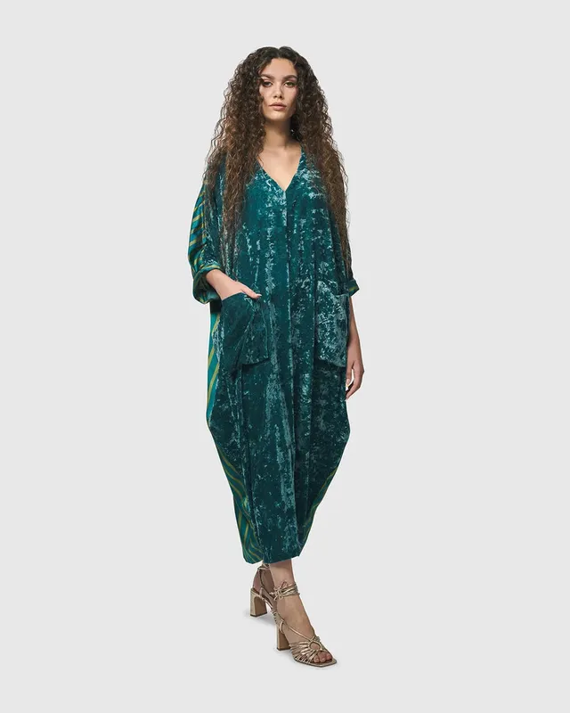 alembika-arabella-velvet-muumuu-kleid-t-rkis image 1