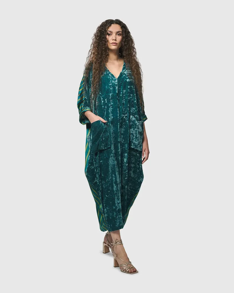 alembika-arabella-velvet-muumuu-kleid-t-rkis image 1