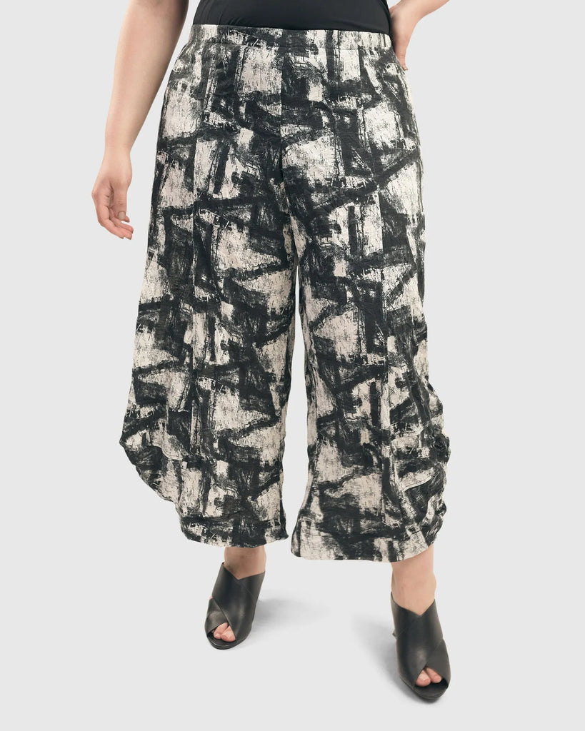 alembika-marble-crinkle-punto-hose-schwarz-stretch-bund image 1