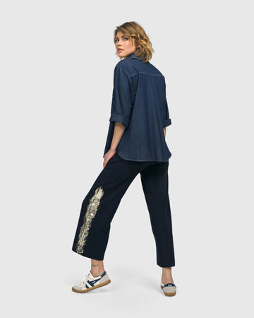 alembika-tallahassee-popover-bluse-denim-baumwolle image 4
