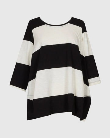 alembika-urban-barri-stripe-cocoon-top-wei-schwarz-damen-top image 7