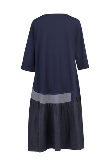 alembika-babydoll-denim-kleid-damen-braun-blau image 5