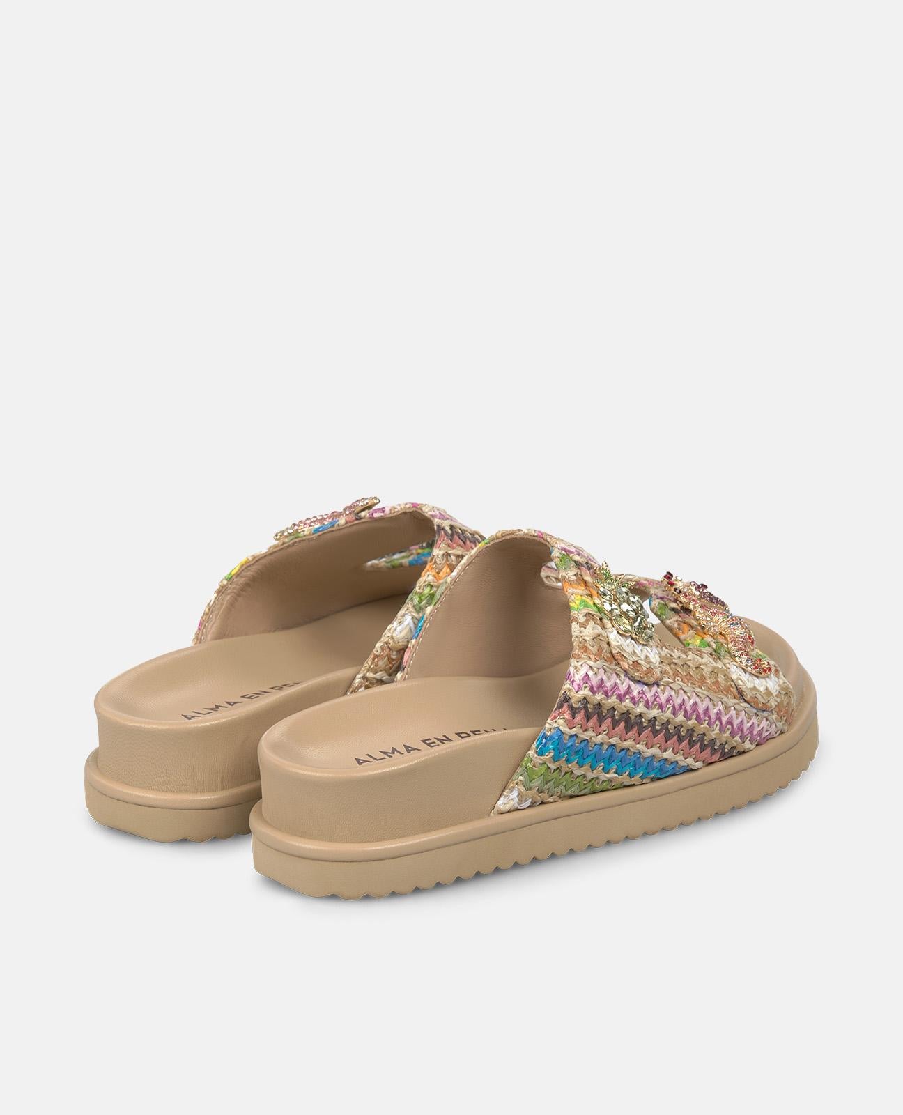 alma-en-pena-62976-bast-sandalen-multicolor-stern-3-cm-plateau image 3