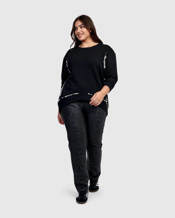alembika-urban-underground-circle-sweatshirt-schwarz image 2